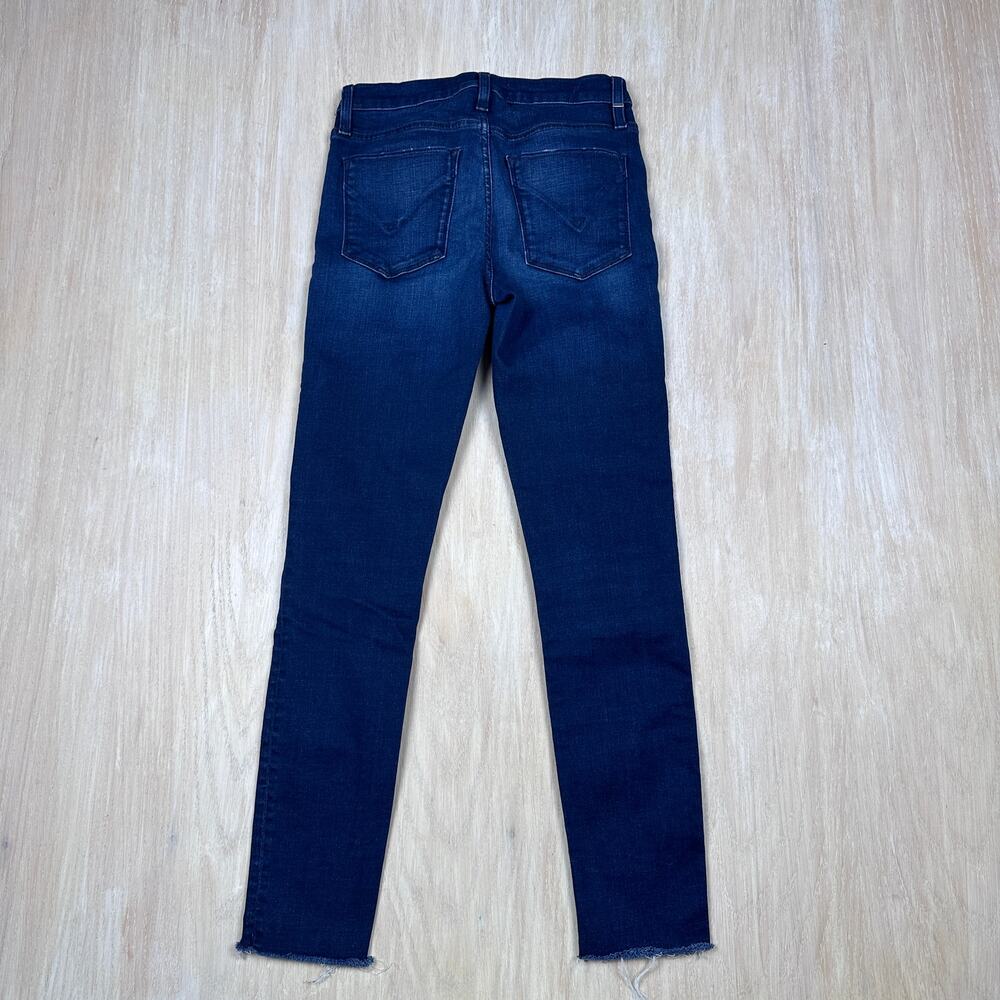 Hudson Nico Super Skinny Mid Rise Blue Dark Wash Casual Denim Jeans Women's 26 - Picture 6 of 16